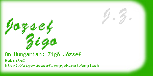 jozsef zigo business card