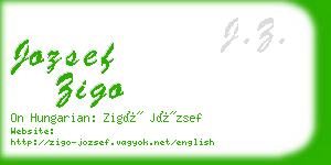 jozsef zigo business card